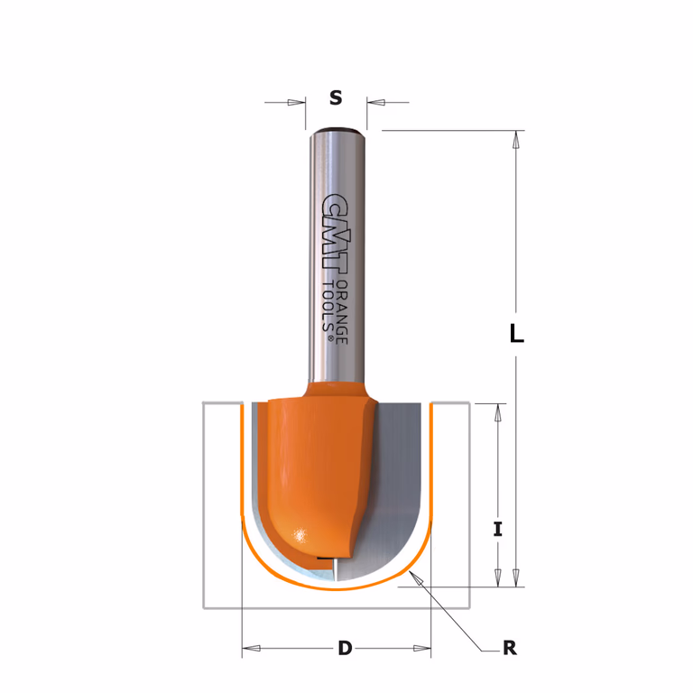 Bolle radiusfrees, HW D=22mm L=63,5mm I=25,4mm R=11mm · 914.221.11
