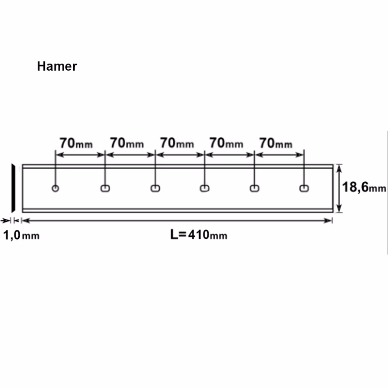 Schaafmes Brück (Kobalt) L=410mm · 795.410.18HAK