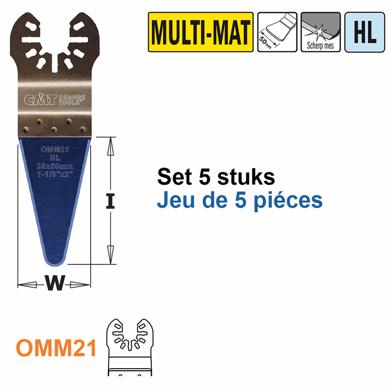 HL rechte spatel/ schraper, 28mm · OMM21-X5