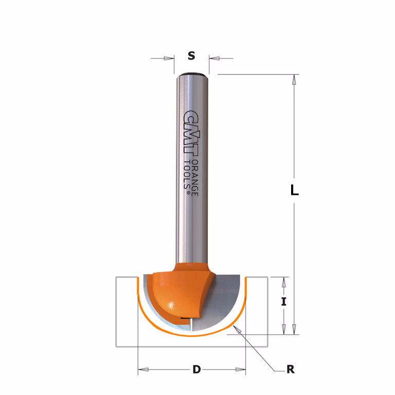 Bolle radiusfrees, HW D=19mm L=51mm I=11,3mm R=9,5mm · 914.190.11
