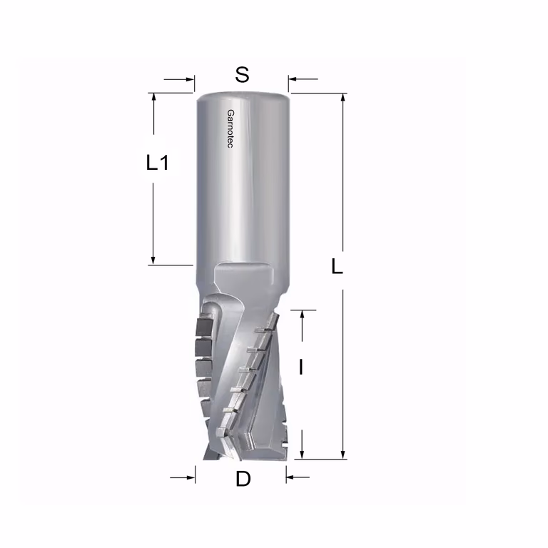 Diamantfrees negatieve PCD Z3+1 Turbo D=25mm L=102mm I=35mm (20+1 PCD)