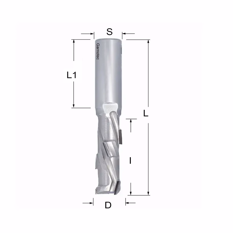Diamantfrees PCD Z1+1 D=20mm L=113mm I=55mm (6 PCD+1 HM) · 140.403.61