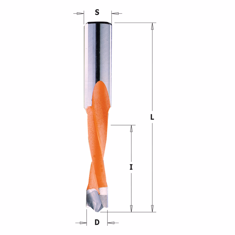 Drevelboor, links D=9mm L=70mm L1=30mm I=35mm · 311.090.42
