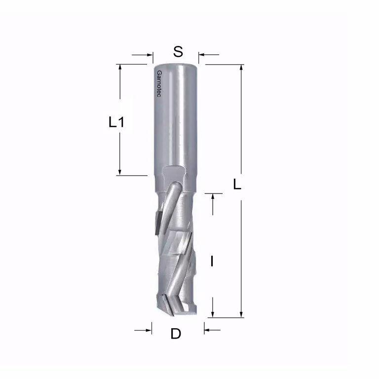 Diamantfrees PCD Z1+1 D=20mm L=113mm I=55mm (6 PCD+1 HM) · 140.403.62