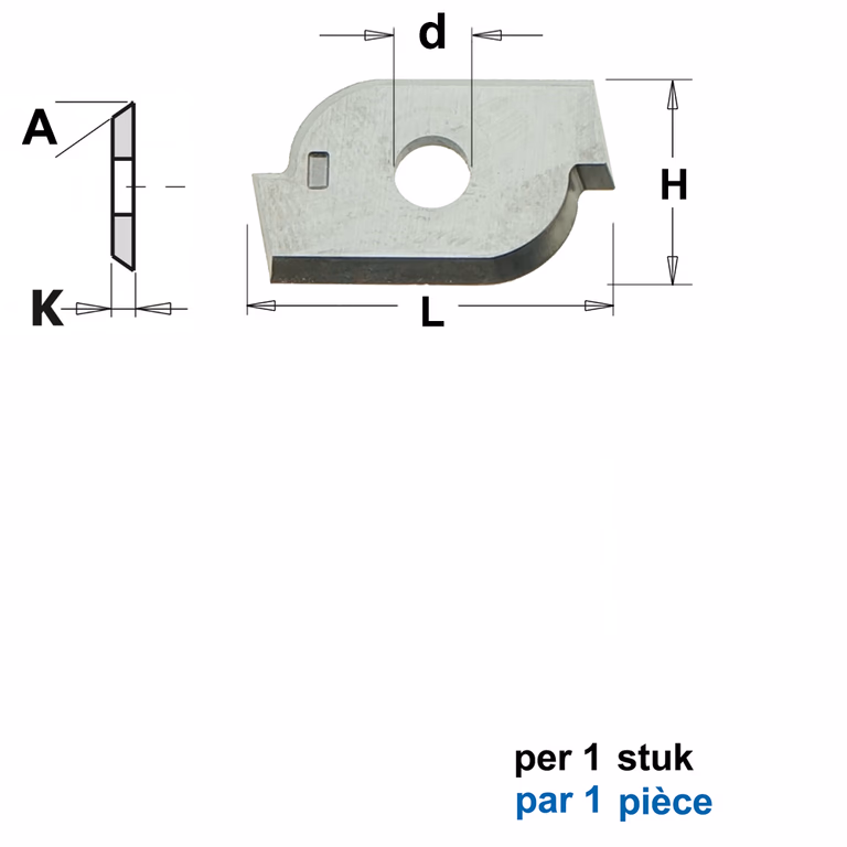 HWM Profielmes voor bossingfrees art. 05104 L=19,5mm · 790.224.501
