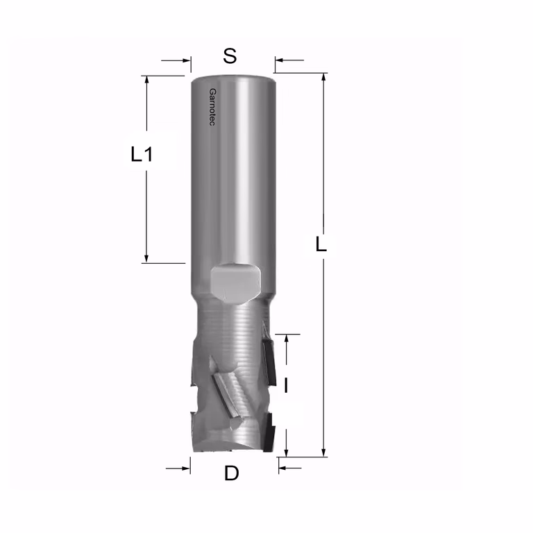 Diamantfrees PCD Z2+2 Nesting PRO D=20mm S=20mm L=90mm I=25mm