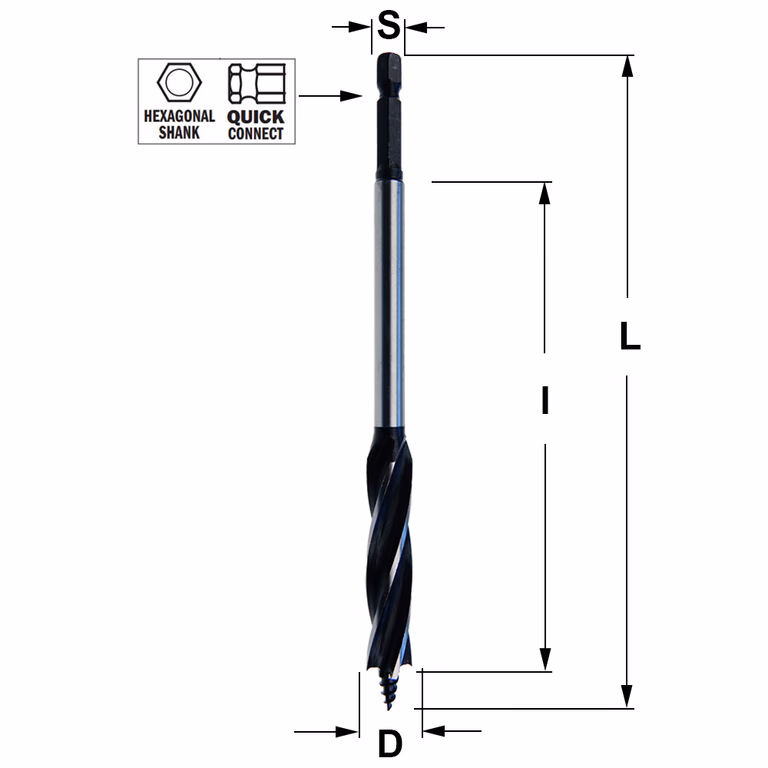 Spiraalboor, D=12mm L=165mm