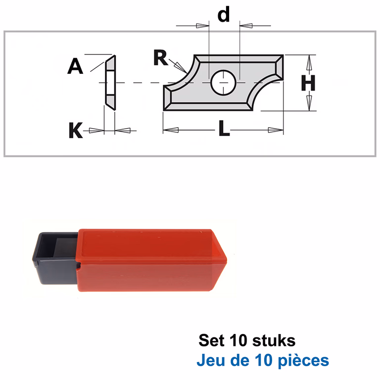 Radiusmessen (per 10 st.) R=5mm