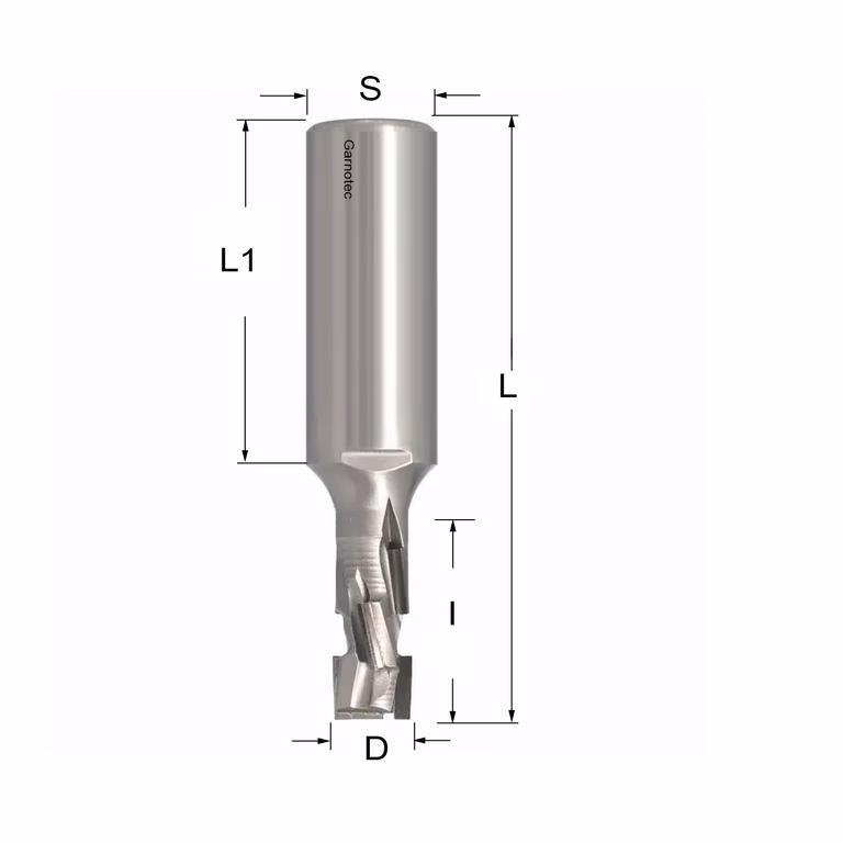 Diamantfrees PCD Z2+2 Nesting D=12mm L=89mm I=25mm (6 PCD+1 HM)