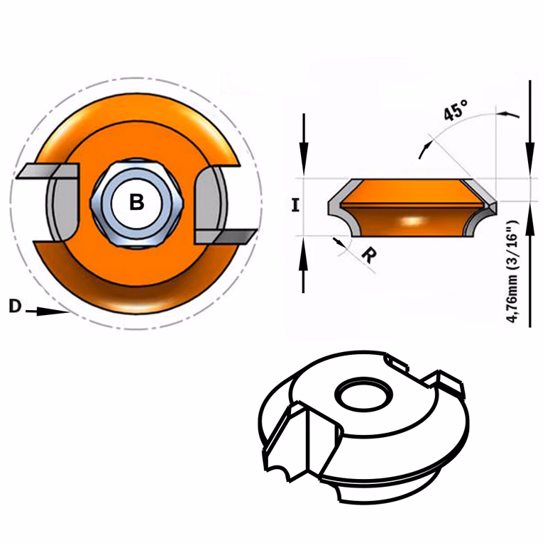 Schijffrees, HW D=38,1mm B=8mm I=12,7mm · 822.029.11