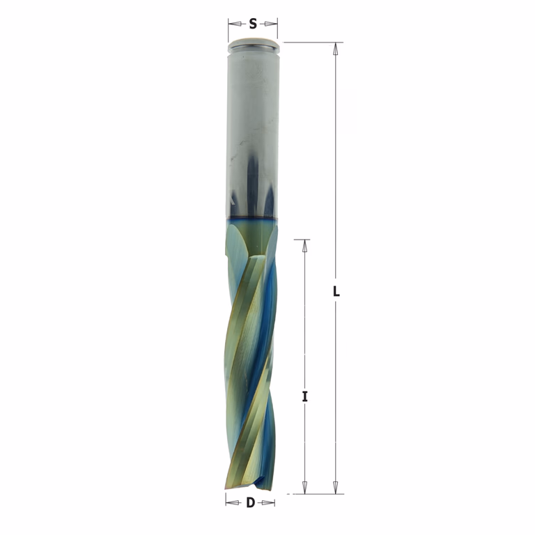 Positieve spiraalfrees, HWM + coating D=12mm S=12mm L=80mm I=32mm · 193.120.41
