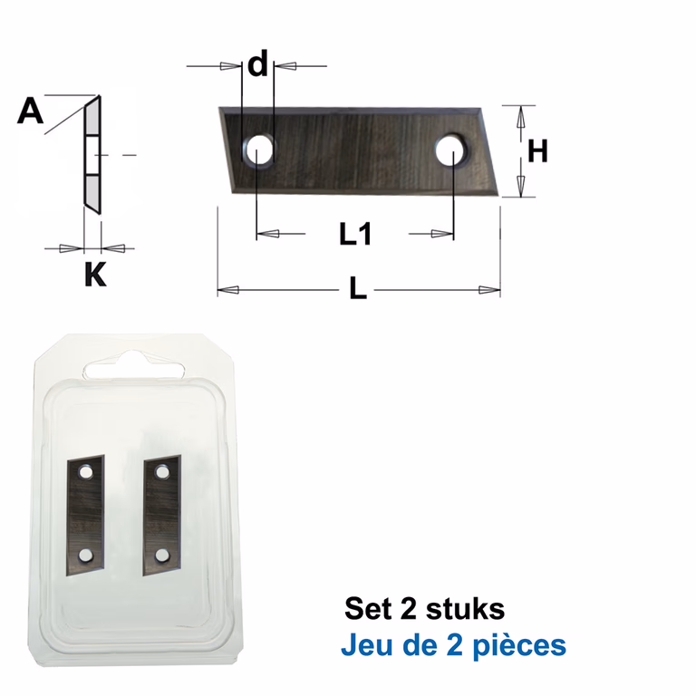 HWM reserve mes (per 2 st.) L=36mm L1=26mm Z4 · 790.360.01PP