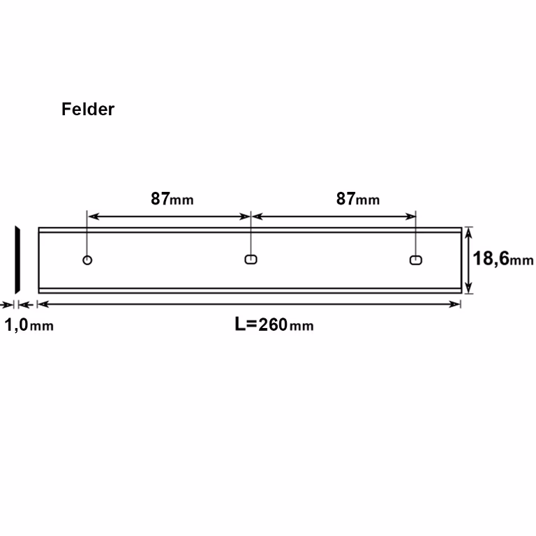 Schaafmes Brück (Kobalt) L=260mm