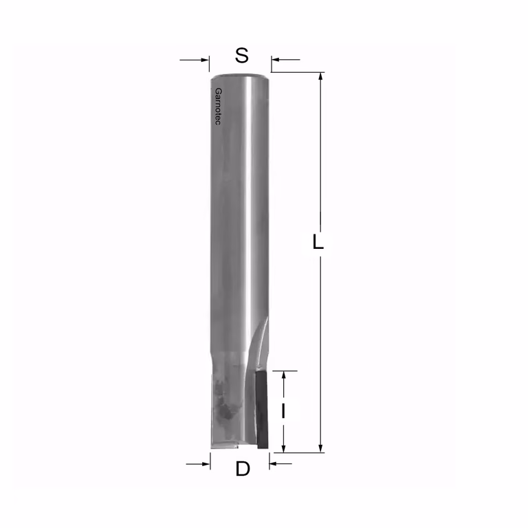 Diamantfrees met negatieve snij-plakket PCD Z2 D=12mm S=12mm L=73mm I=15mm
