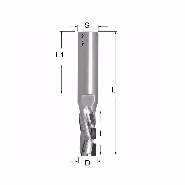 Diamantfrees negatieve PCD Z3+1 Nesting D=12mm L=69mm I=20mm (7+1 PCD)