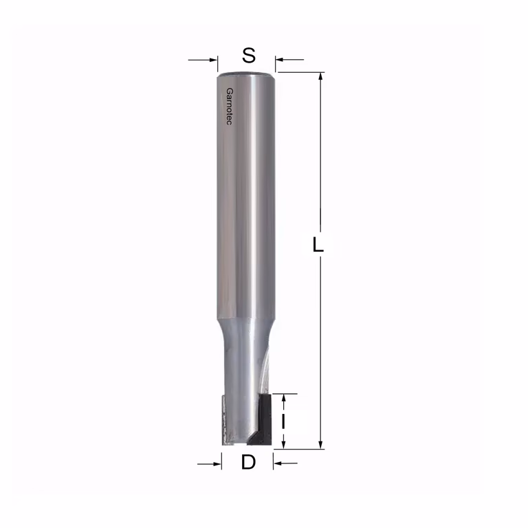 Diamantfrees met negatieve snij-plakket PCD Z2 D=10mm S=12mm L=65mm I=10mm