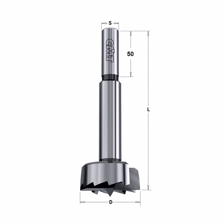 Forstnerboor, rechts D=95mm S=12,7mm L=157mm