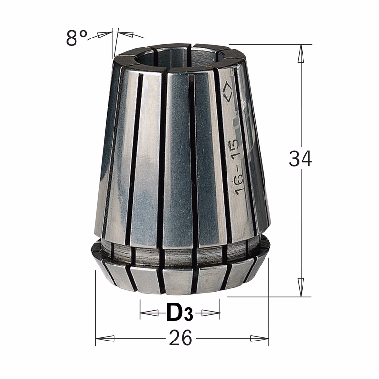 Precisie spantang ER25 · 184.120.25