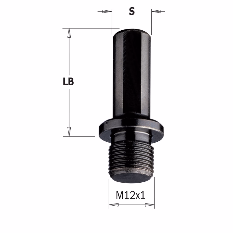 Cilindrische schacht voor drevelboor, buitendraad L1=20mm LB=27mm · 511.270.02