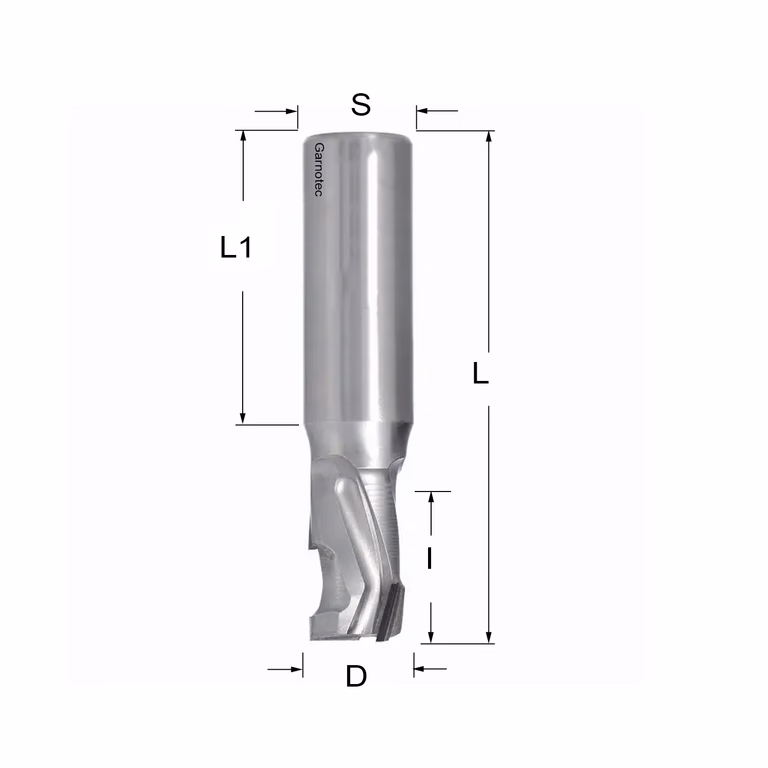 Diamantfrees PCD Z1+1 D=18mm L=97mm I=35mm (4 PCD+1 HM)