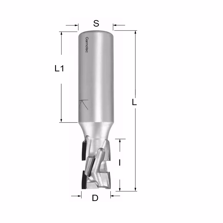 Diamantfrees PCD Z2+2 Nesting D=16mm L=87mm I=25mm (6 PCD+1 HM)