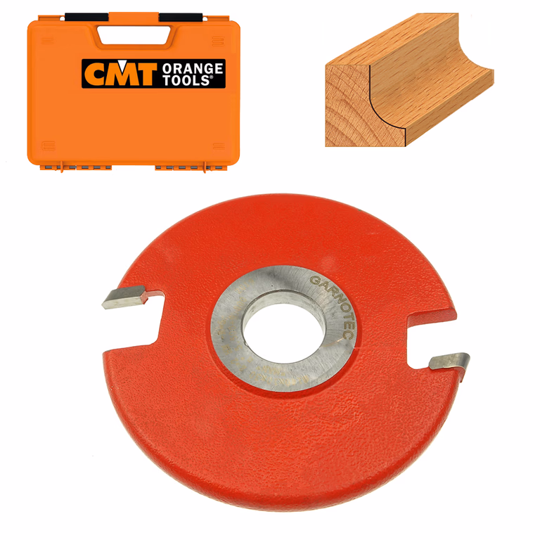 Bolle HW-afrondfrees met gesoldeerde snijplaten D=180mm Hd=65mm R=35mm Z2