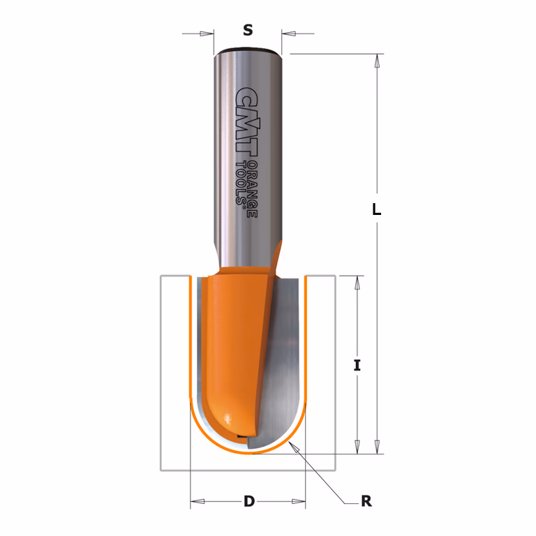Bolle radiusfrees, HW D=25,4mm L=73mm I=31,7mm R=12,7mm · 814.754.11