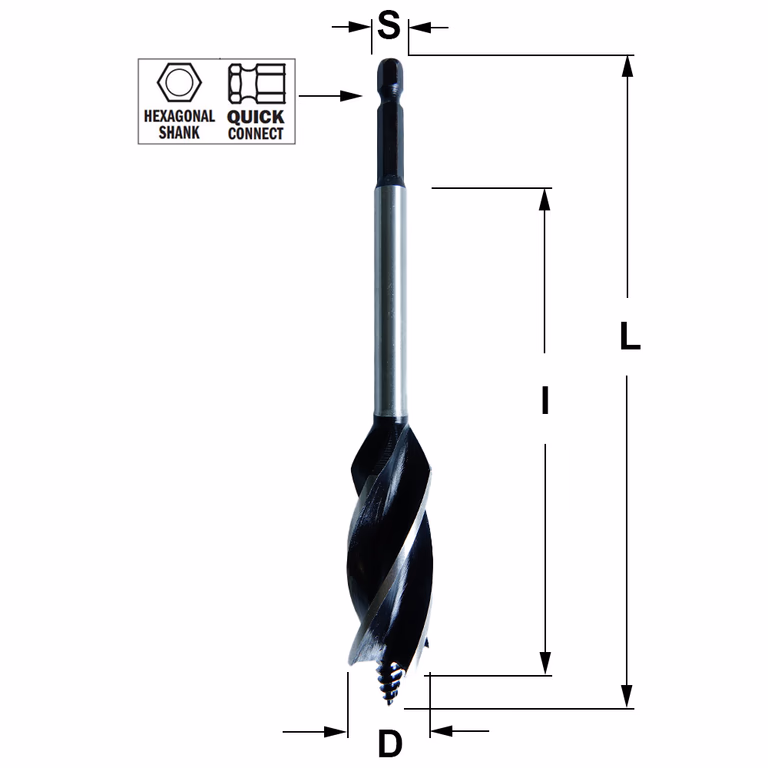 Spiraalboor, D=25mm L=165mm