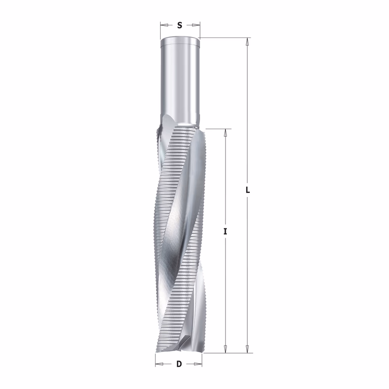Schrobfrees met positief spiraal D=30mm S=30mm