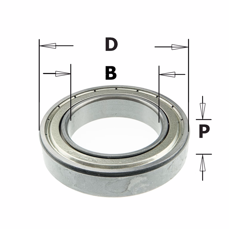 Standaard kogellager D=80mm B=50mm P=16mm