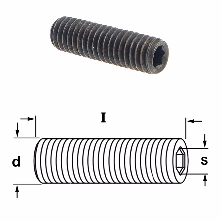 Inbusbout I=25mm d=M6