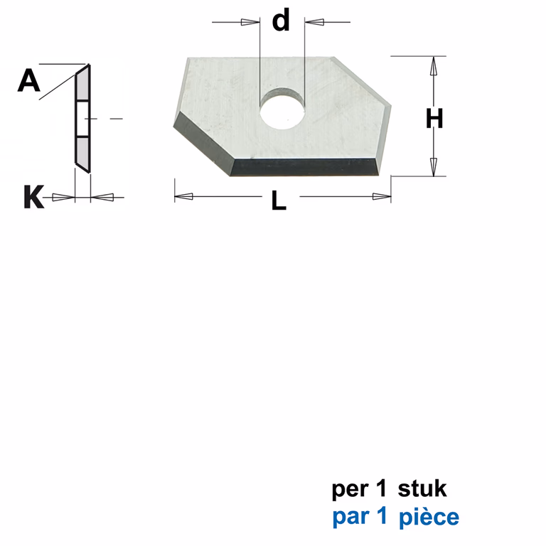 HWM Profielmes voor bossingfrees art. 05104 L=19mm · 790.641.101