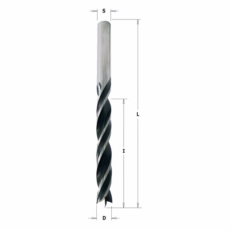 Spiraalboor (dubbele spiraal) D=10mm S=10mm L=133mm I=84mm