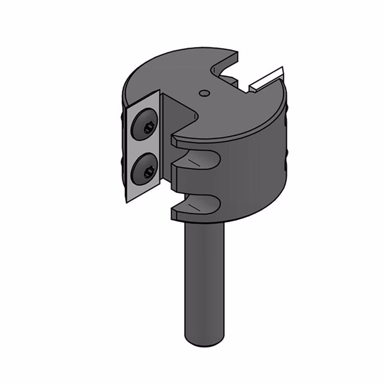 Rabatfrees met wisselbare messen voor inbouw slot No-Ha"", HW D=44mm S=10mm
