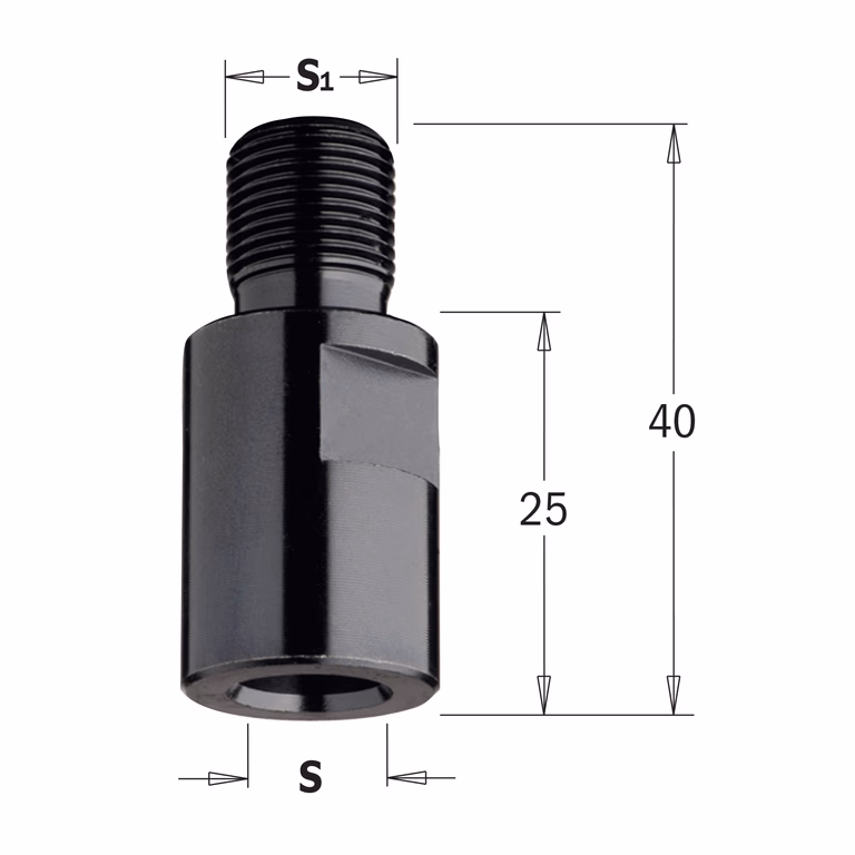 Schroefdraad overgangstuk of verlengstuk S=M10 · 798.101.00