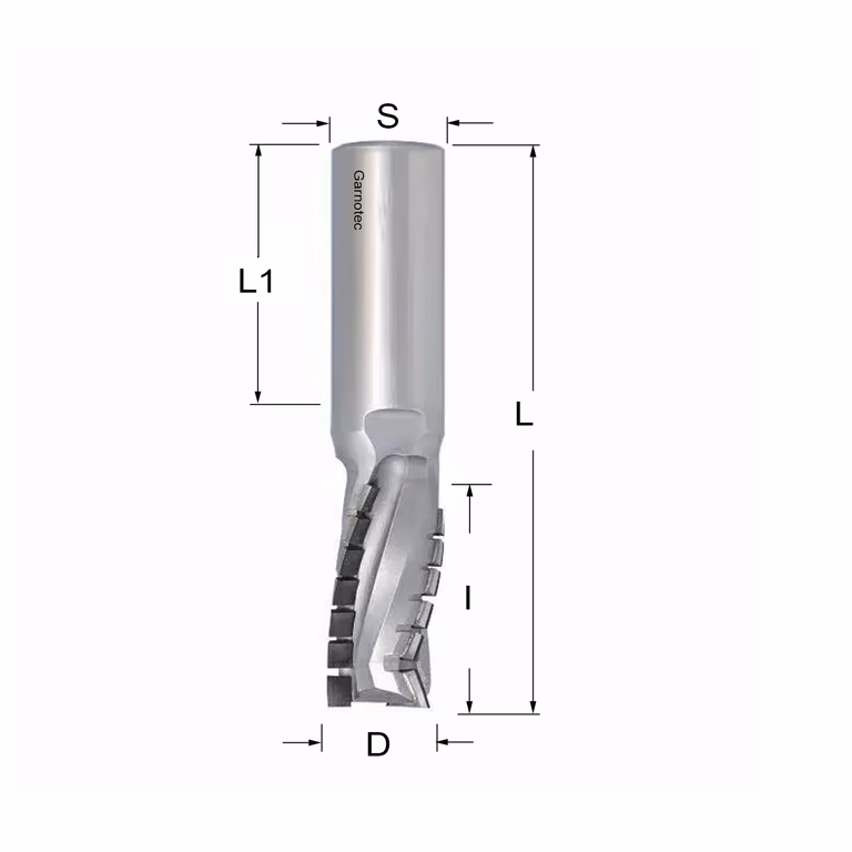 Diamantfrees negatieve PCD Z3+1 Turbo D=20mm L=93mm I=35mm (19+1 PCD)