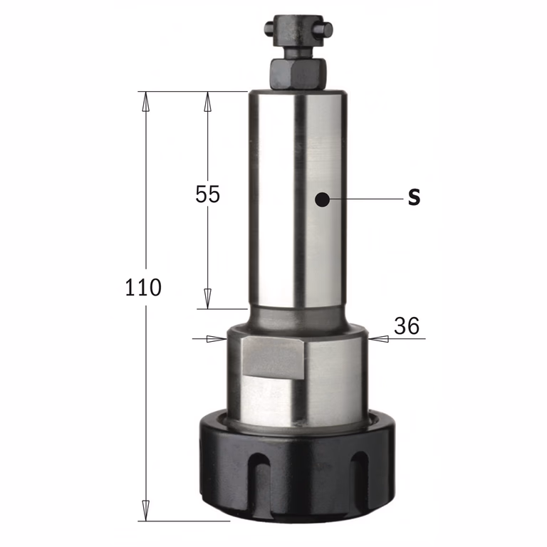 Precisie-gereedschaphouder Leuco P-systeem D=36mm S=25x55