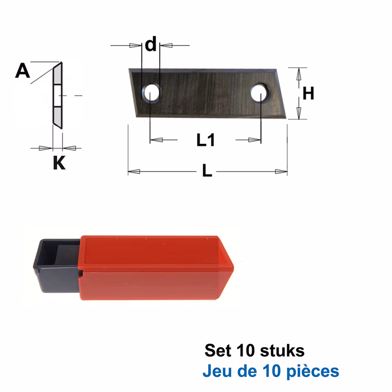 HWM reserve mes (per 10 st.) L=36mm L1=26mm K=1,5mm Z4 · 790.360.01