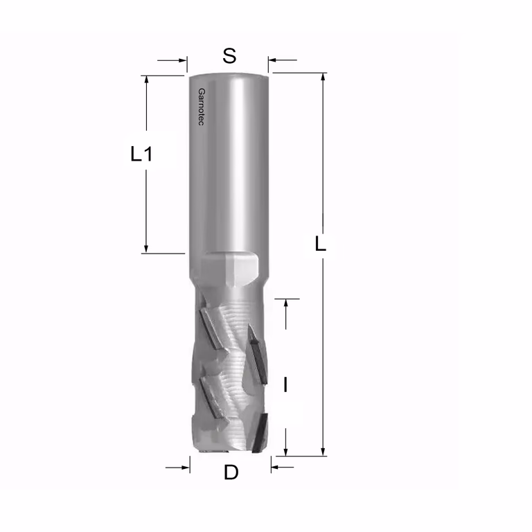 Diamantfrees PCD Z2+2 Nesting PRO D=20mm S=20mm L=94mm I=35mm