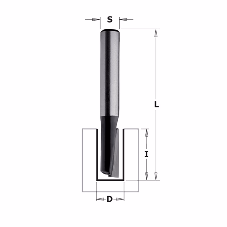 Rechte bovenfrees (contractor) , HW D=3mm L=51mm I=8mm Z1