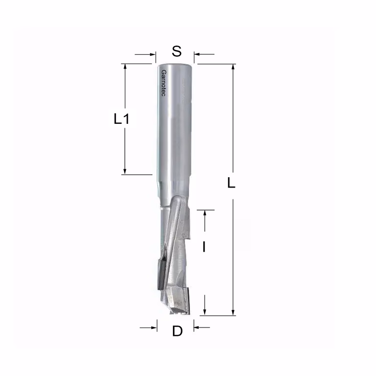 Diamantfrees PCD Z1+1 D=12mm L=87mm I=35mm (4 PCD+1 HM) · 140.324.62