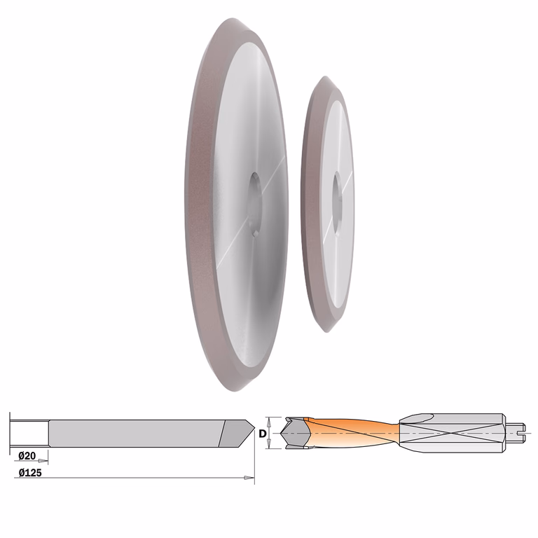Slijpschijf voor XTREME-drevelboren P=5,5mm