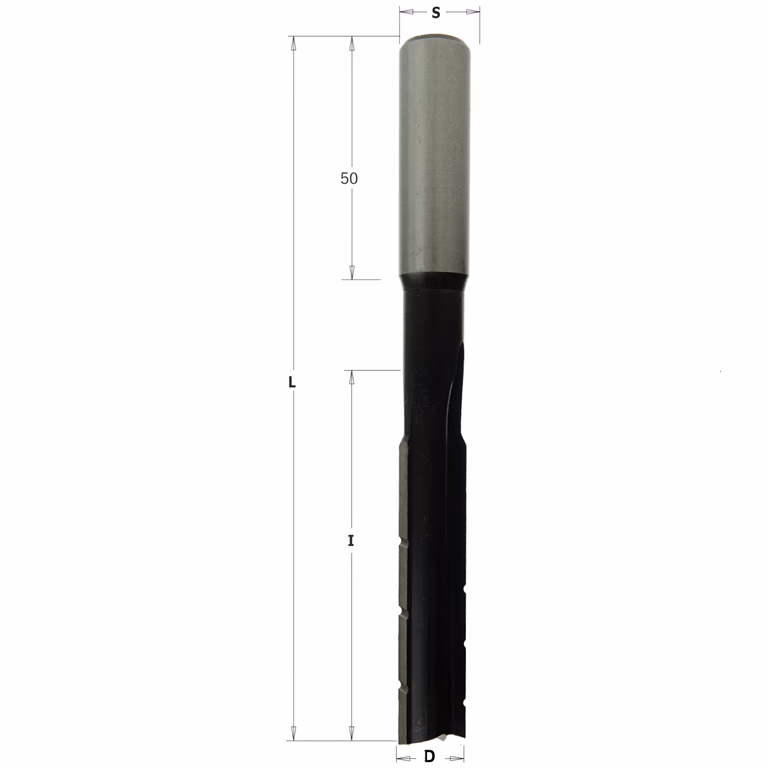 Langgatboor, links D=18mm S=13mm L=165mm I=110mm