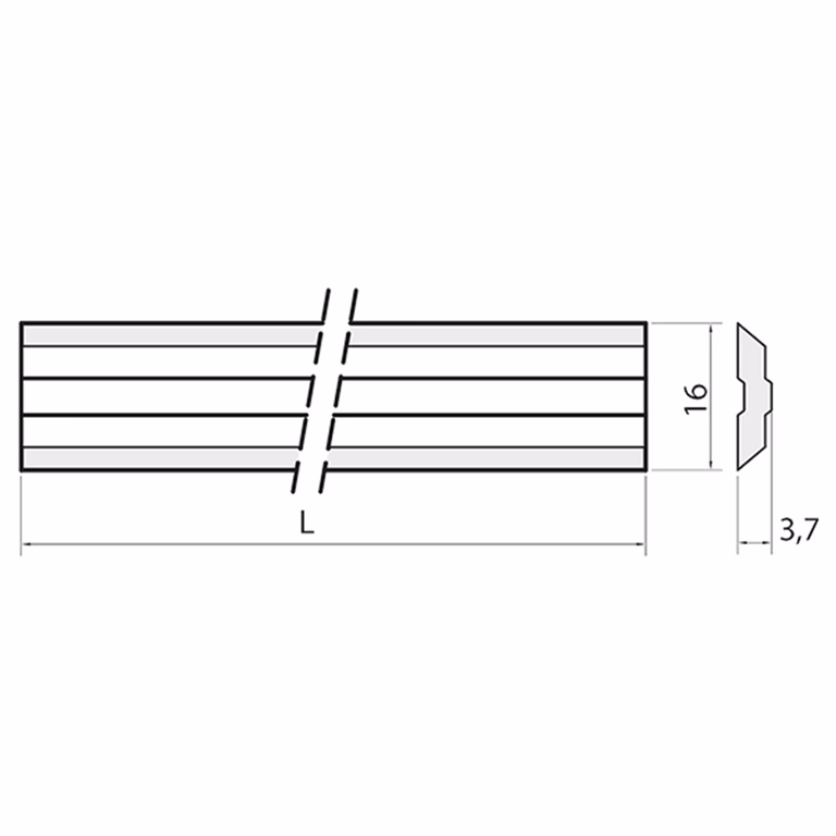 Variplan schaafmes HPS 930x16x3,7