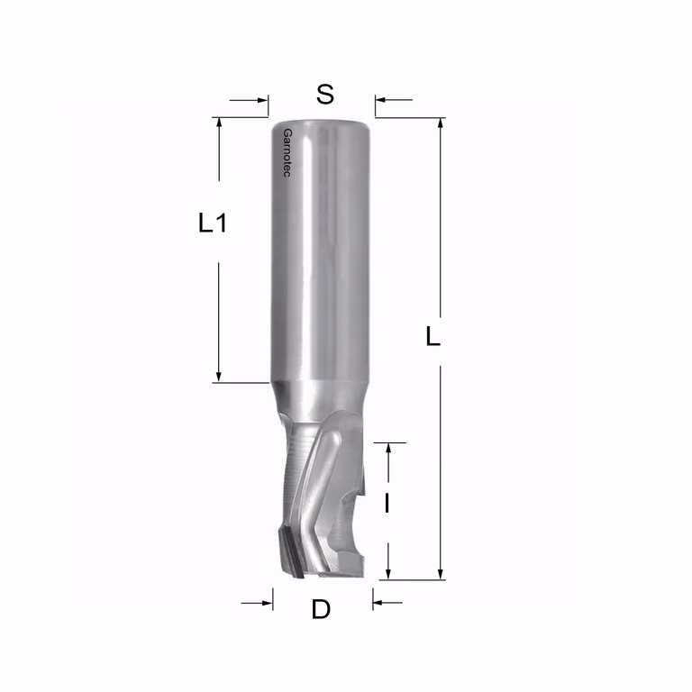 Diamantfrees PCD Z1+1 D=18mm L=90mm I=35mm (4 PCD+1 HM)